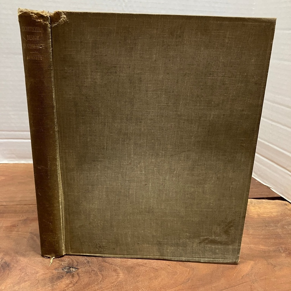 Architectural Design in Concrete T. P. Bennett 1927 Illustrated Oxford